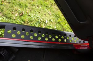 Jeep Wrangler LJ Unlimited Rock Slider with Tube Step - Fishbone Offroad - Black Powdercoat - `04-`06